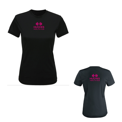 Ladies Gym T Shirt - Hughes Health Hub - Personal Trainer & Online Fitness